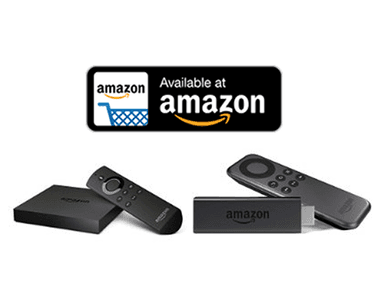 (左)Amazon Fire TV　(右)Fire TV Stick