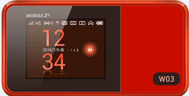 Speed Wi-Fi NEXT W03　オレンジ