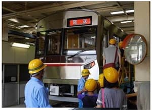 北大阪急行電鉄の車庫見学