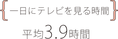 一日にテレビを見る時間は？