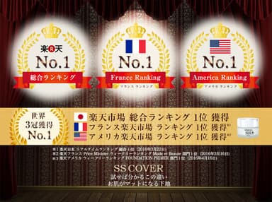 楽天市場 国内総合・フランス・アメリカ3冠達成