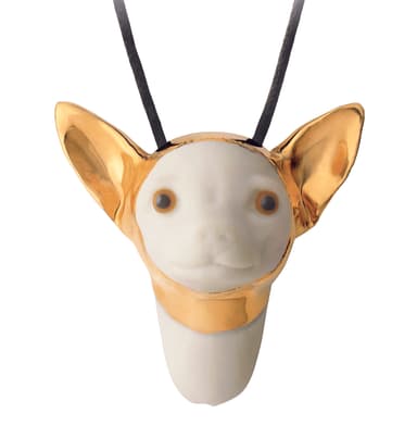 Masked chihuahua pendant