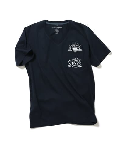 ウミガメPT VネックT ポケットTシャツ