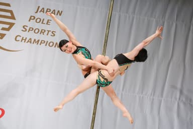 男女混合ダブルス　竹元景子／森真樹選手