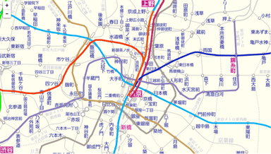 「駅すぱあと」の新しい路線図イメージ