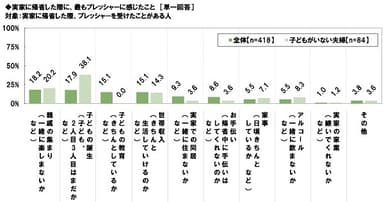 帰省した際に最もプレッシャーに感じたこと