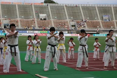 NPO法人全世界空手道連盟新極真会による演武会