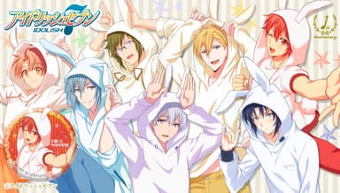 うさ耳パーカーホログラム缶バッジIDOLiSH7ver