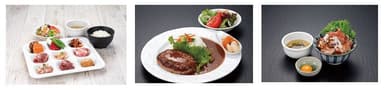 日替わり9種　焼肉食べ比べランチ／特製ハンバーグカレーランチ／絶品！自家製ローストビーフ丼