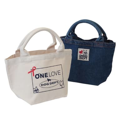 チャリティ商品　ONE LOVE×DOG DEPT コラボトートバッグ