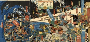 「青物魚軍勢大合戦之図」歌川広景／1859年(後期展示)