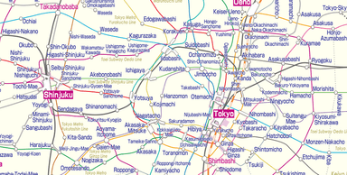 英語版の路線図イメージ