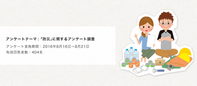 「防災」に関するアンケート調査