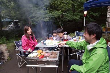 敷地内で釣りも楽しめる休暇村嬬恋鹿沢オートキャンプ場