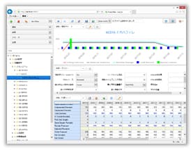 供給計画用のグラフ・表・編集用コントロール