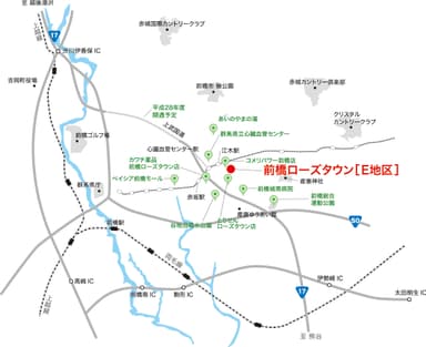 前橋ローズタウン 地図