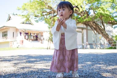 袴風カバーオール 女の子用