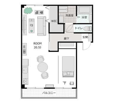 完成後間取図