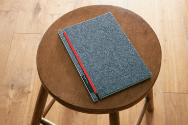 Log book：felt【gray】／レッド