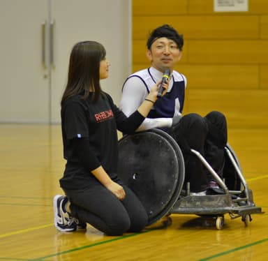 ウィルチェアーラグビー体験会