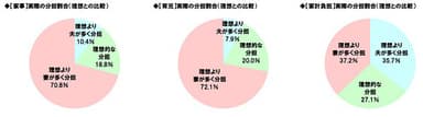 実際の分担割合（理想との比較）