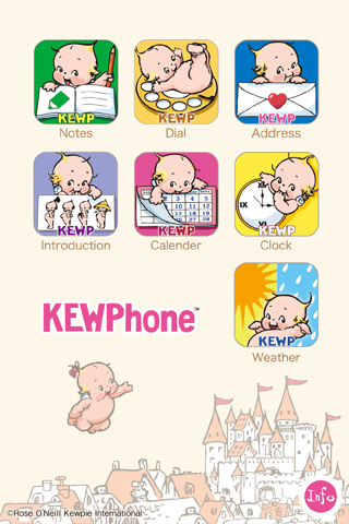 KEWPhone メニュー画面