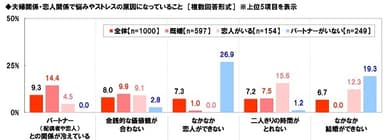 ストレス原因（夫婦関係など）