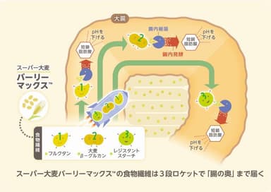 3段ロケット構造の解説図