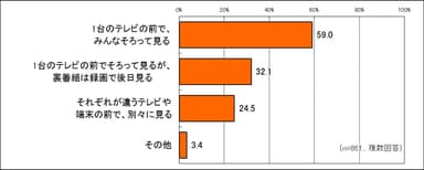 どんなふうにテレビを見る？