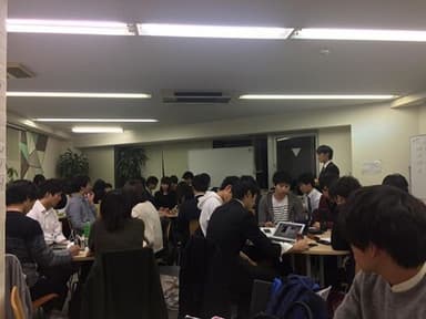 新卒採用営業部門のミーティング風景