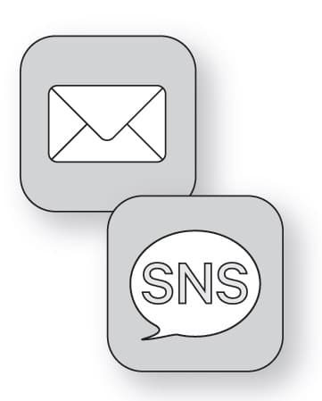 メール・SNS イメージ