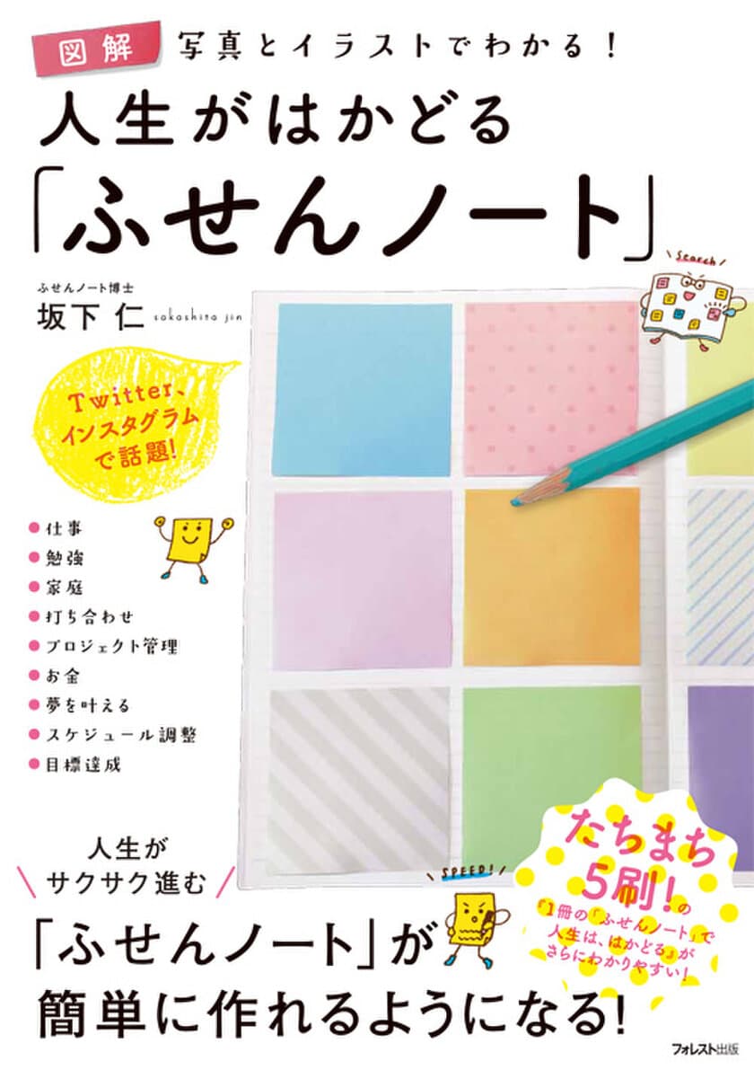 流行りの「ふせんノート」が簡単につくれる！
オールカラーで写真とイラストが豊富な解説書を2月6日発売