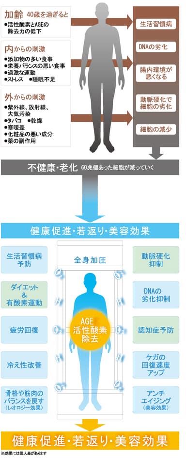 高気圧水素カプセル イメージ