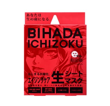 BIHADA ICHIZOKU エイジングケア生シートマスク 朱音沢月　4枚入り