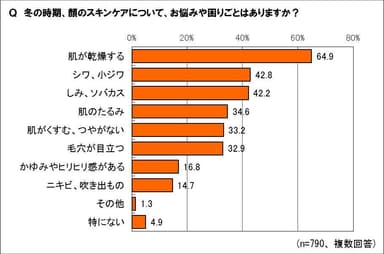 冬のスキンケアのお悩みは？