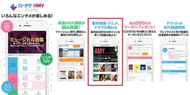 「ローチケHMVプレミアム」サービス画面