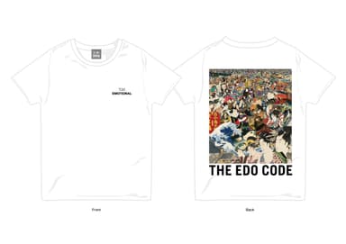 スーパー浮世絵 THE EDO CODE Tシャツ(白)