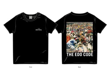 スーパー浮世絵 THE EDO CODE Tシャツ(黒)