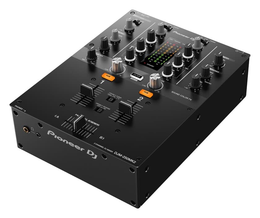 「rekordbox dvs」ライセンスキーを無償バンドルした
シンプルでベーシックな2ch DJミキサー
「DJM-250MK2」を3月下旬発売