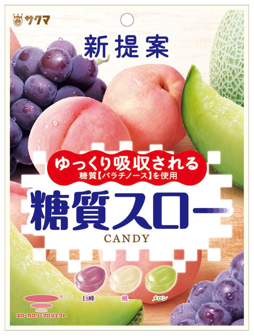 ノンシュガーでも、ゼロカロリーでもない
「糖質スロー」なキャンデーを“新提案”　
パラチノース配合『糖質スローキャンデー』を3月6日発売！