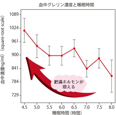 睡眠と肥満ホルモン(グレリン)の関係