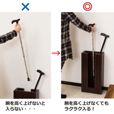 ラクラク杖たて「使用イメージ」