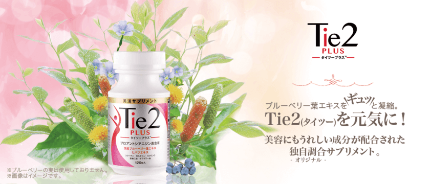 血管から美容をサポートする美活サプリメント
『Tie2 PLUS(タイツープラス)』発売