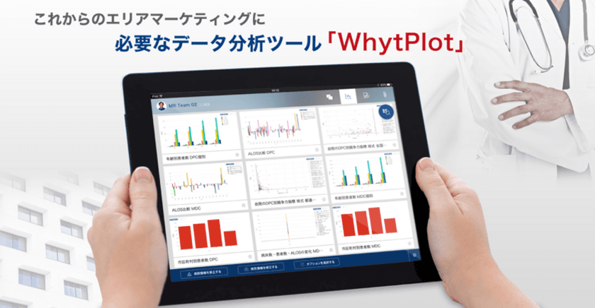 リーズンホワイ、地域医療分析ツール「WhytPlot」提供
～製薬など26社導入、医師との資料共有を円滑に～