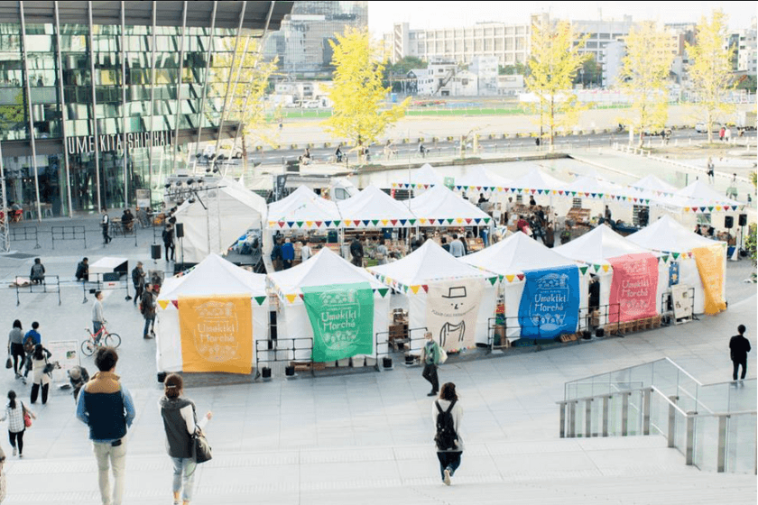 有機野菜の「ビオ・マルシェの宅配」、
「グランフロント大阪 うめきた広場」が市場になる
「Umekiki Marche-　ウメキキ　マルシェ -」に出店