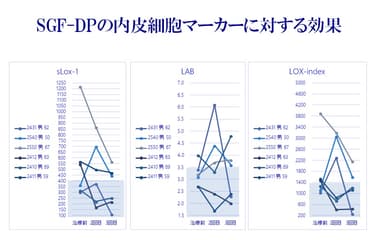 SGF-DPの内皮細胞マーカーに対する効果