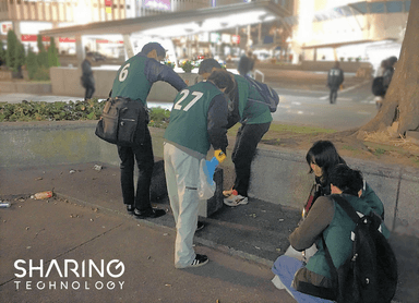 ST社　スタッフ「CSRとしてゴミ拾い活動中」