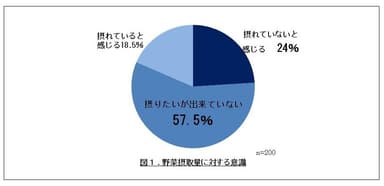 図1.野菜摂取量に対する意識