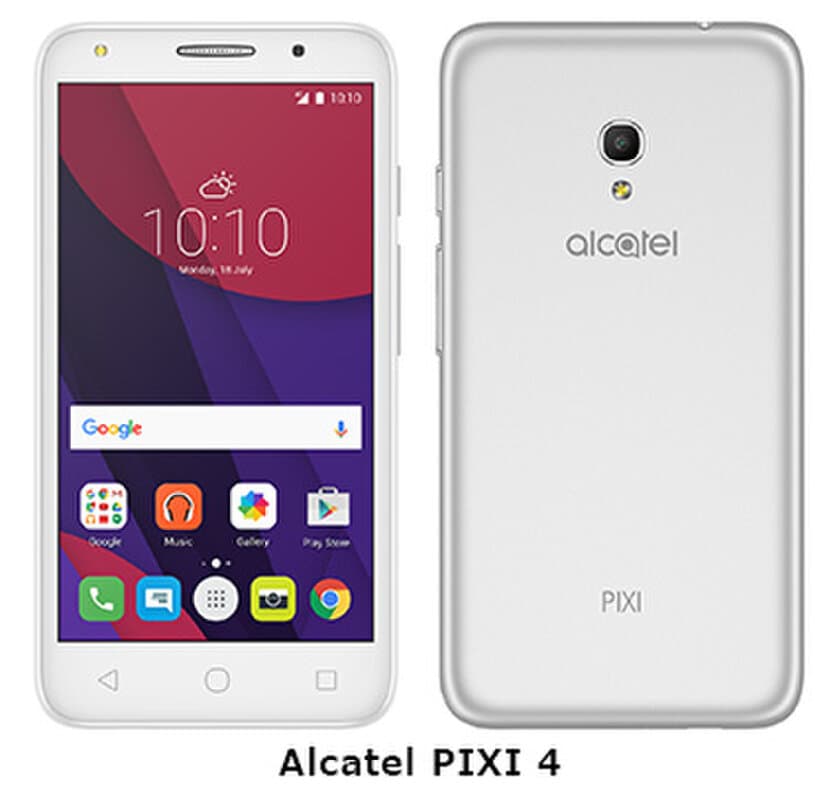 BIGLOBEがTCLコミュニケーション製
「Alcatel PIXI 4」の提供を開始
～“BIGLOBEスマホ”最安値、
SIMとセットで月額1,320円から利用可～