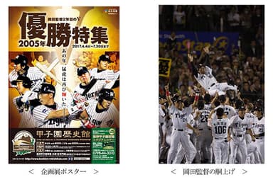 企画展ポスター／岡田監督の胴上げ